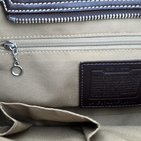 𝅺COACH Soho Brown Leather Satchel with Contrast Stitching - Picture 13 of 16